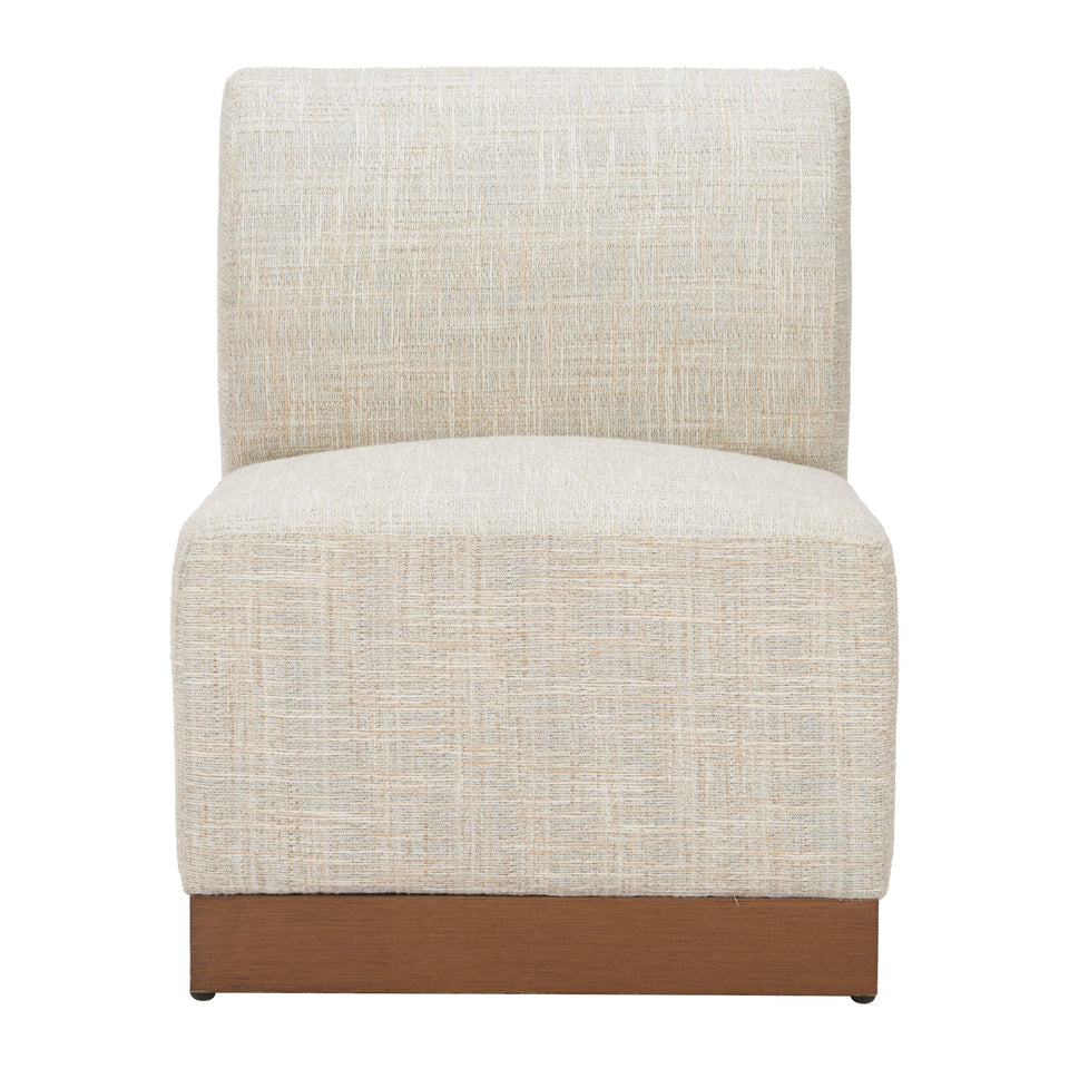 Christy Armless Chair Beige