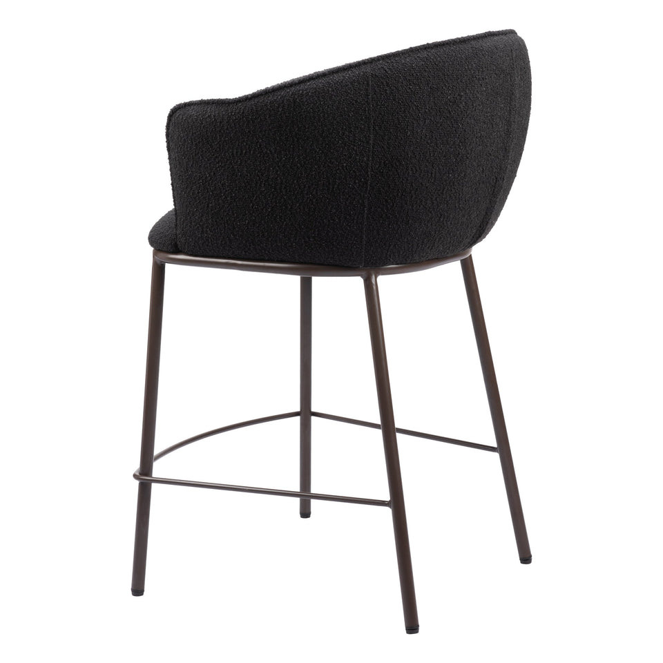 Essen Counter Stool Black & Bronze