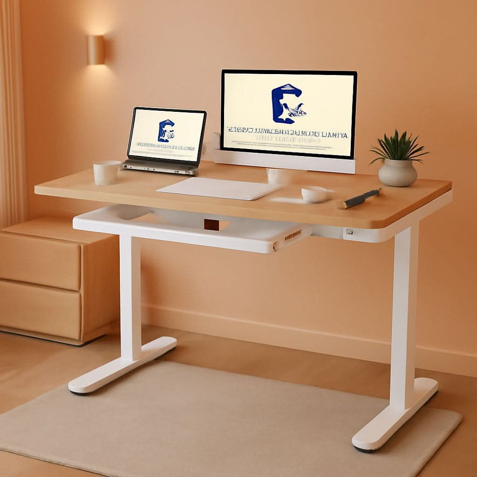 48 Inch Electric Standing Desk With USB Port And Drawers
