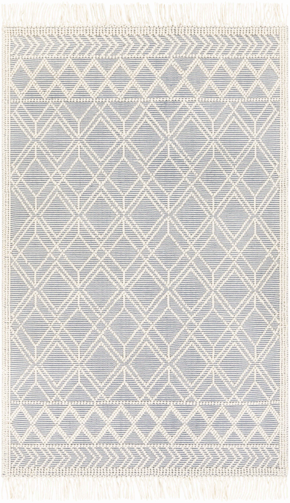 Ramsbury Denim Blue Wool Rug