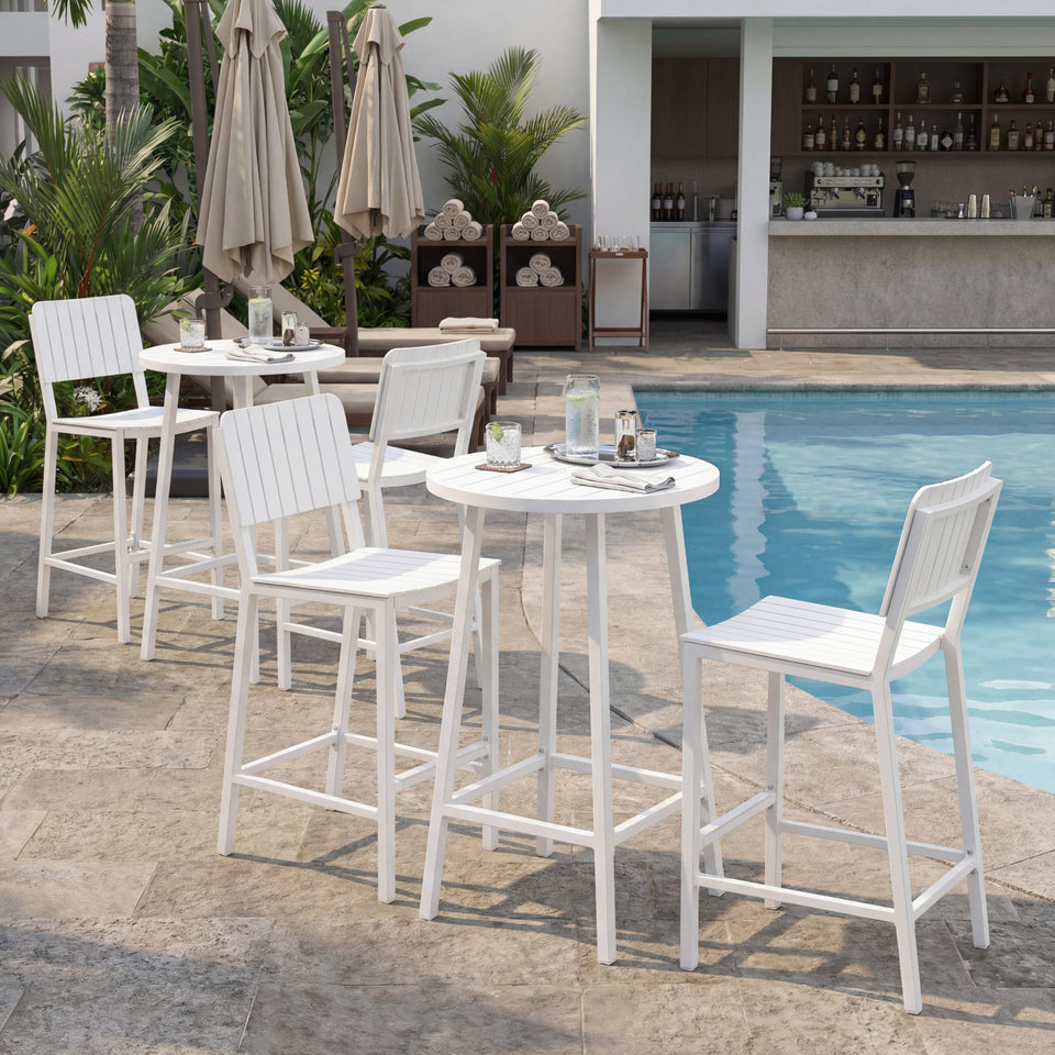 Kayu Barstool White
