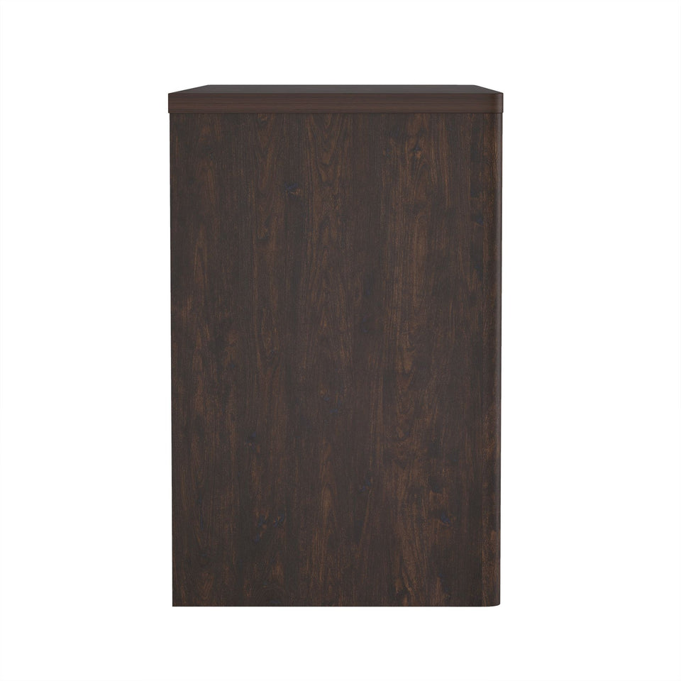 Evelyn 60" Writing Desk in Brown (2-Drawer)