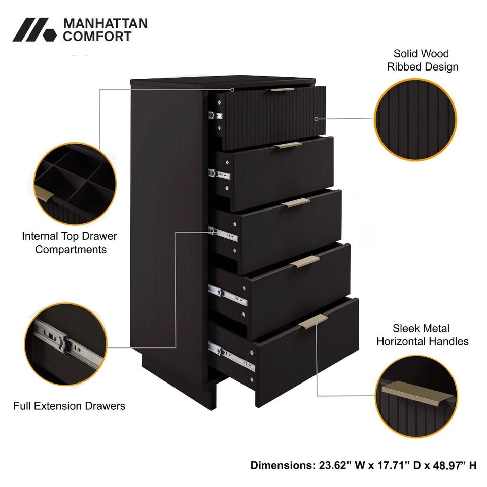 Granville 24" Chest (5-Drawer)