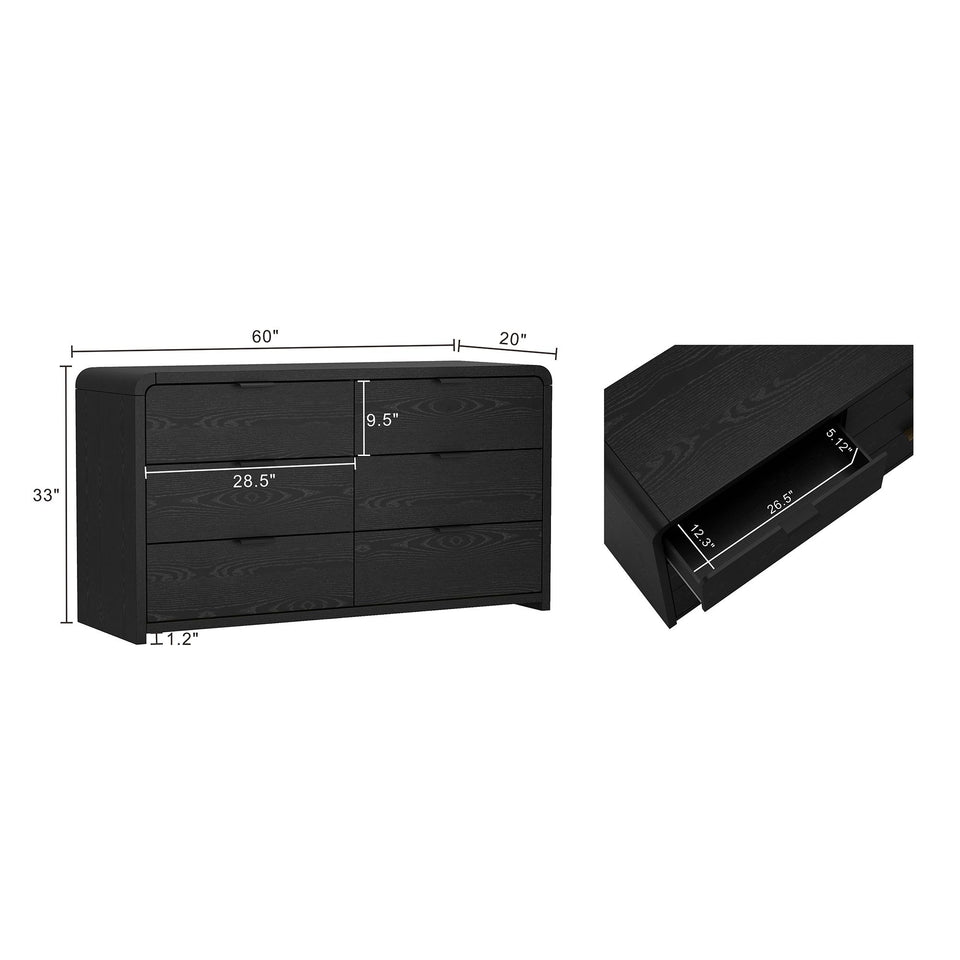 Grace 60" Dresser (6-Drawer)