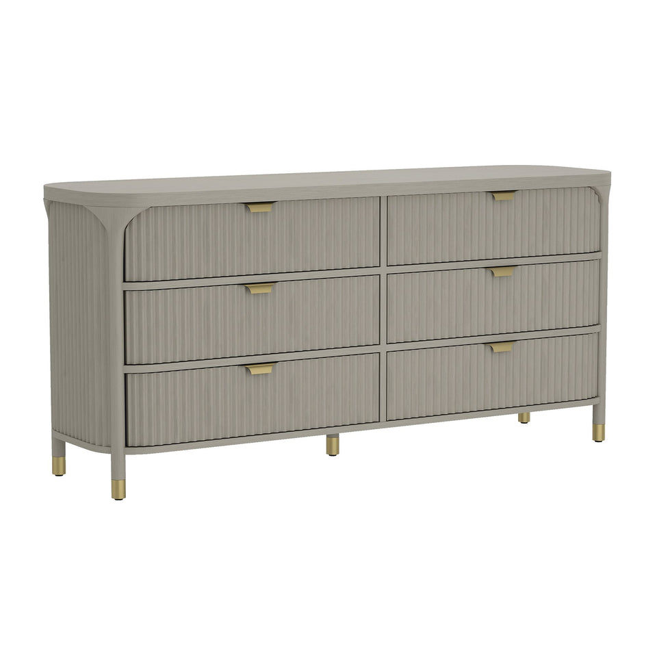 Park 68" Solid Wood Dresser (6-Drawer)