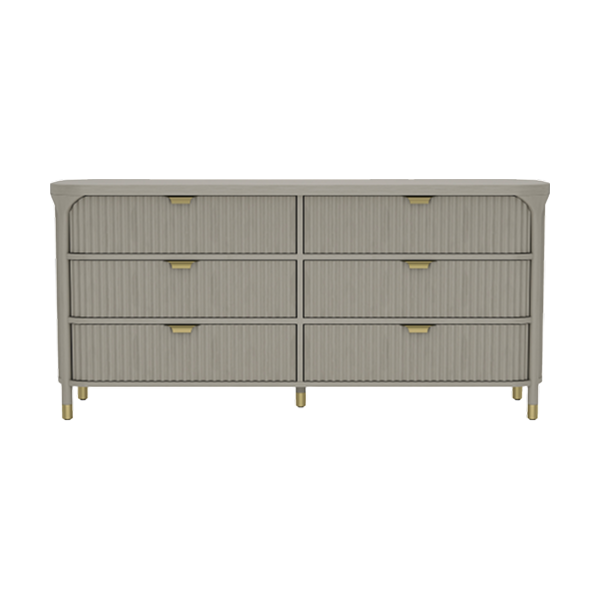 Park 68" Solid Wood Dresser (6-Drawer)