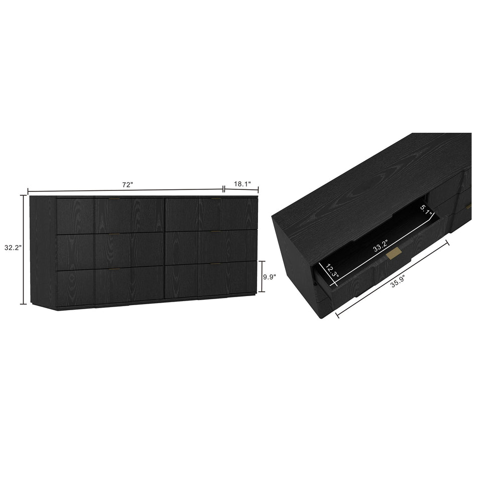 Clive 72" Dresser (6-Drawer)