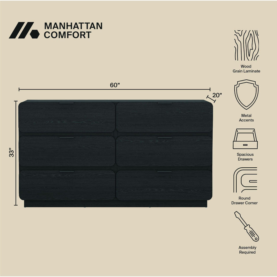 Chrystie 60" Dresser (6-Drawer)