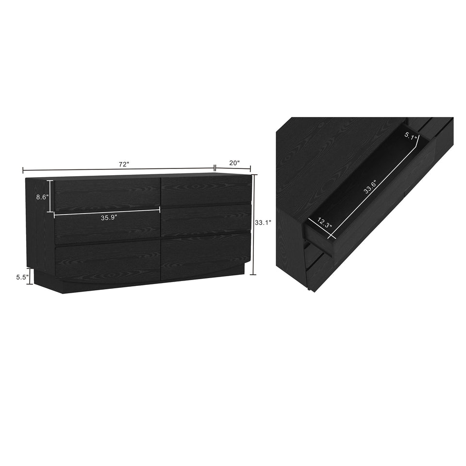 Ardea 72" Dresser (6-Drawer)