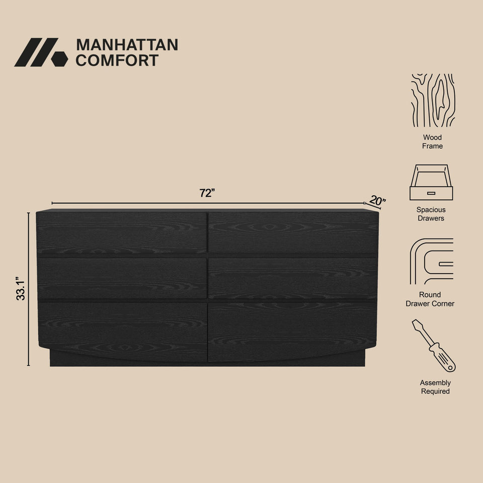Ardea 72" Dresser (6-Drawer)