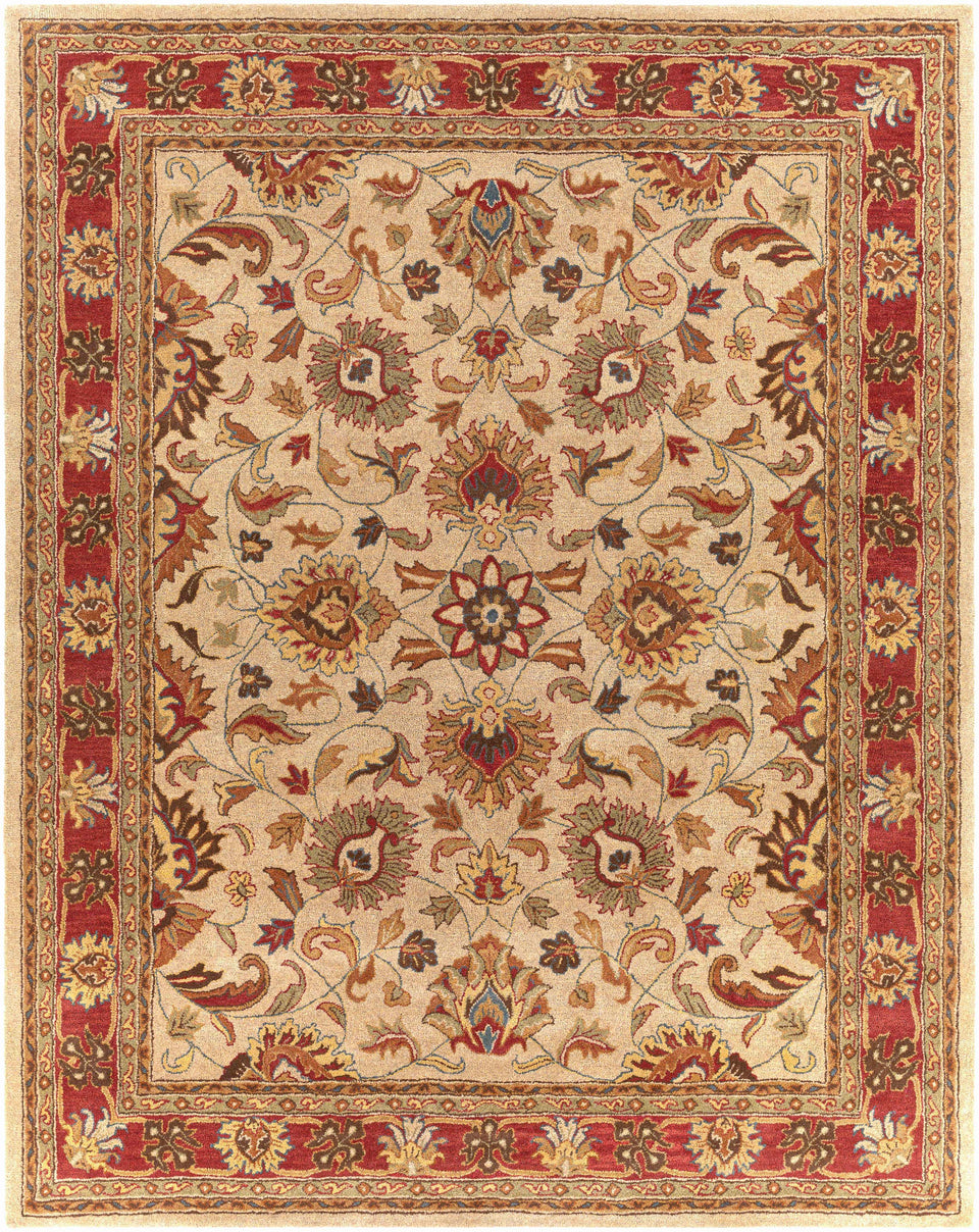 Cherryfield Hand Tufted Brown & Rust 1001 Wool Rug