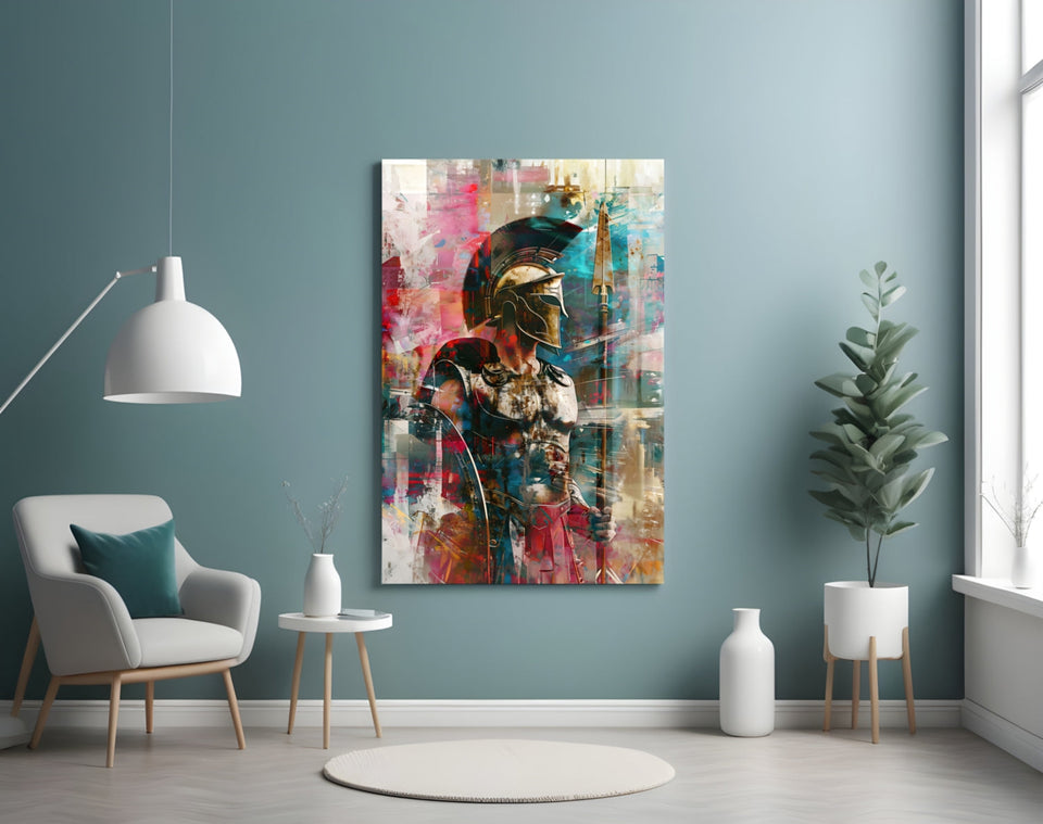 Vibrant Abstract Spartan Glass Wall Art