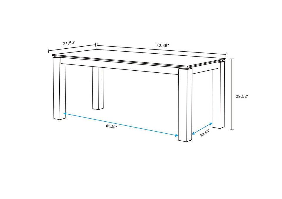 Rockaway 71" Dining Table