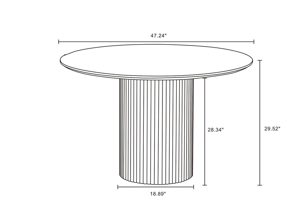 Hathaway 47" Round Dining Table