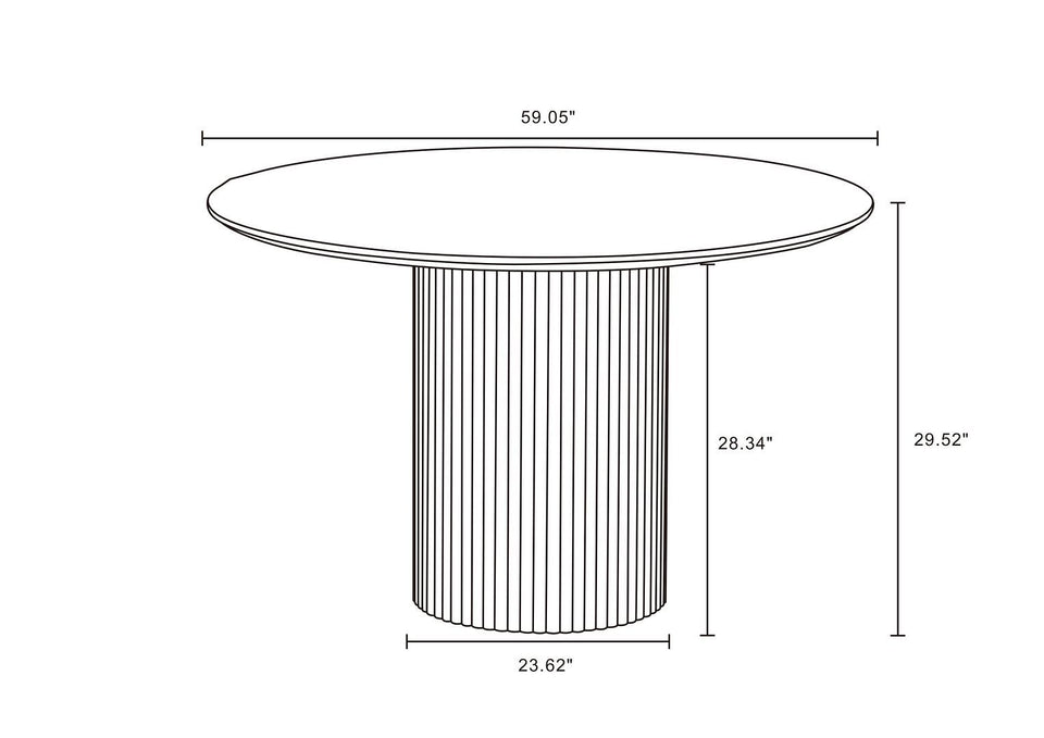 Hathaway 59" Round Dining Table