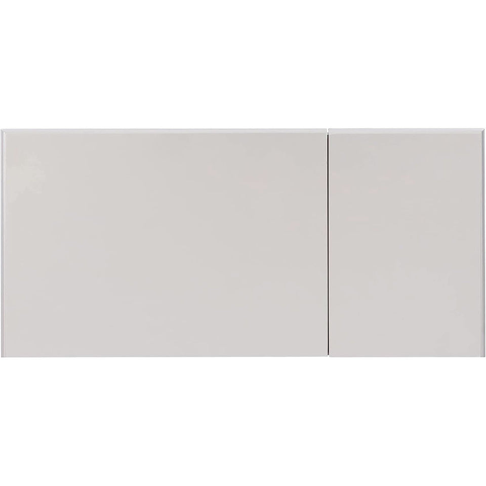 Silver Vanity Set With Hidden Storage And Mirror Accent