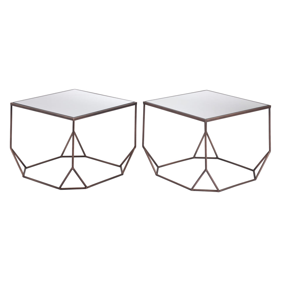 Arzon Coffee Table Set (2-Piece) Bronze
