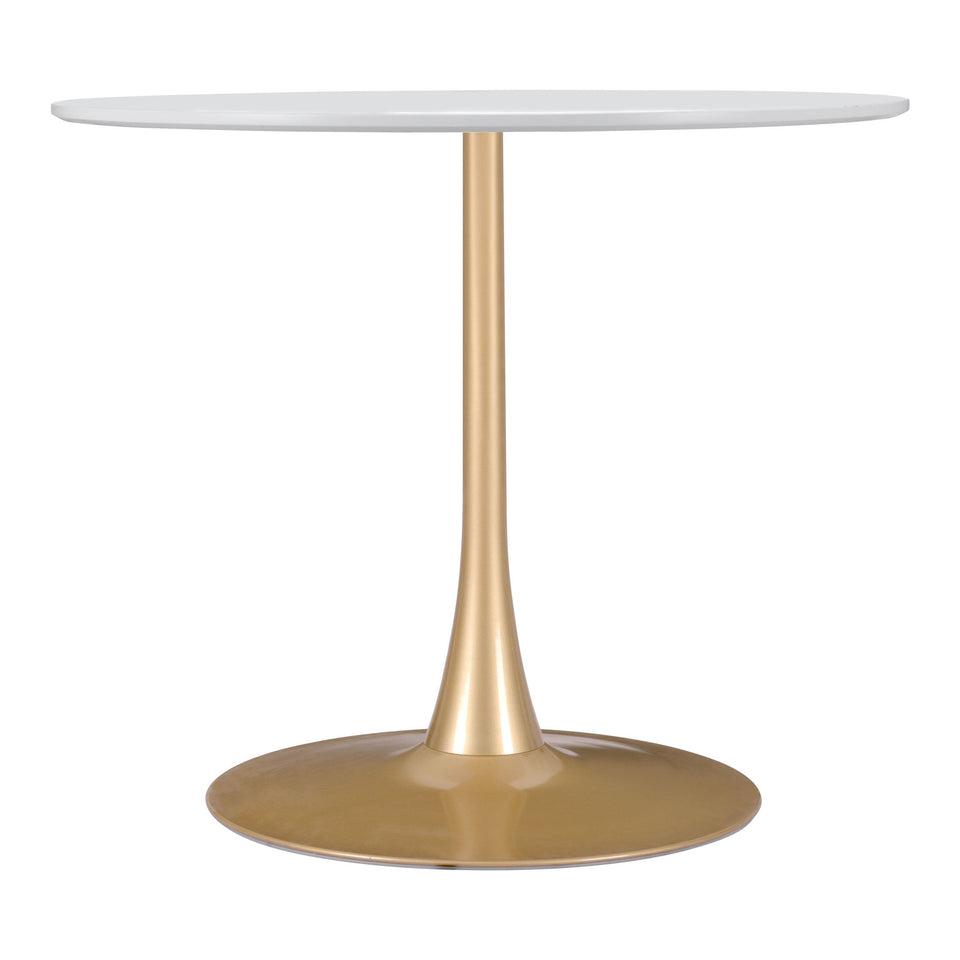 Opus Dining Table White & Gold