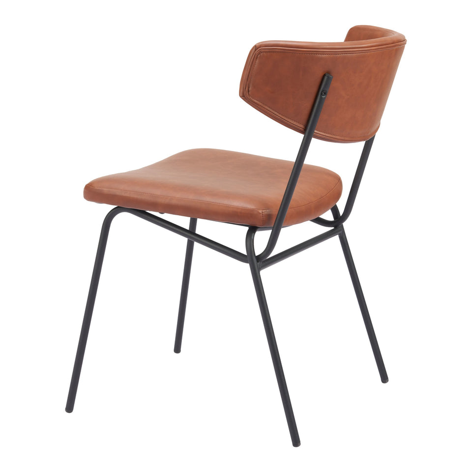 Charon Dining Chair (Set of 2) Vintage Brown