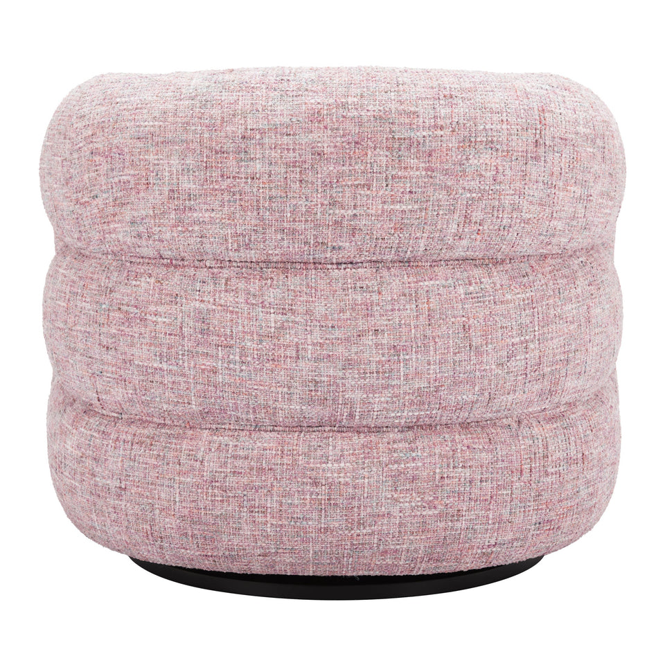 Refine Swivel Chair Pink Tweed