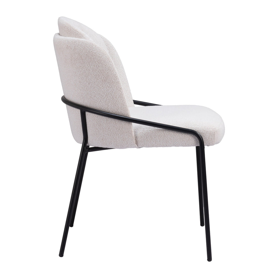 Jambi Dining Chair (Set of 2) Ivory