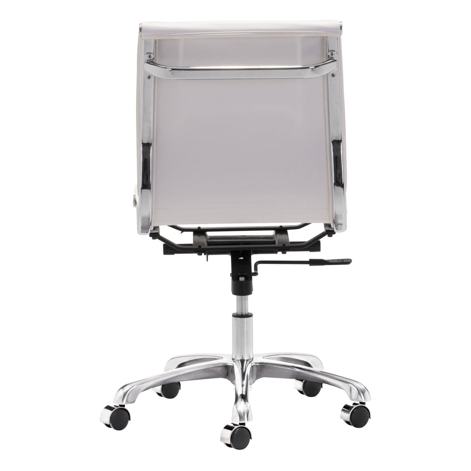 Lider Plus Armless Office Chair White