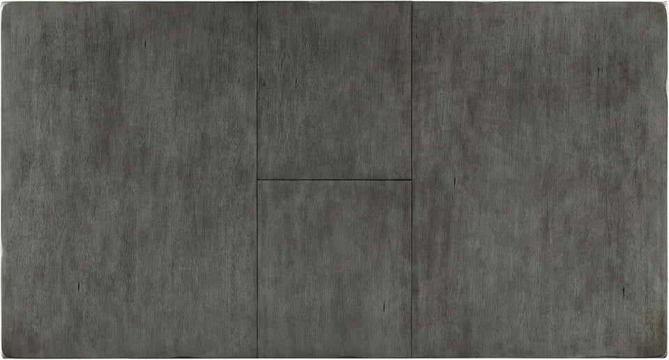 Hallanden Modern Farmhouse Butterfly Extension Dining Table Dark Gray