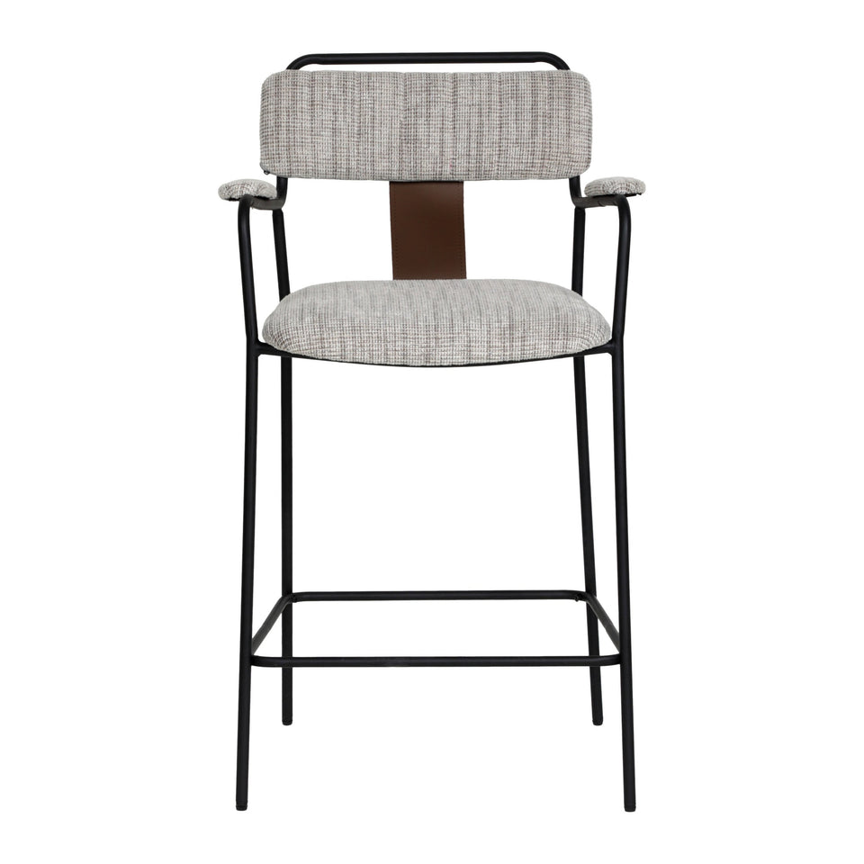 Couva Counter Stool (Set of 2) Gray Tweed