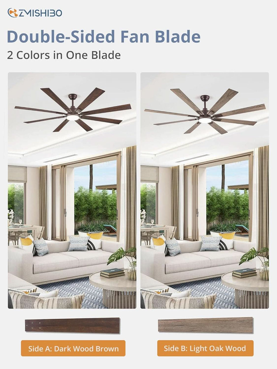 72 Inch Oil Rubbed Bronze Ceiling Fan With Lights Remote