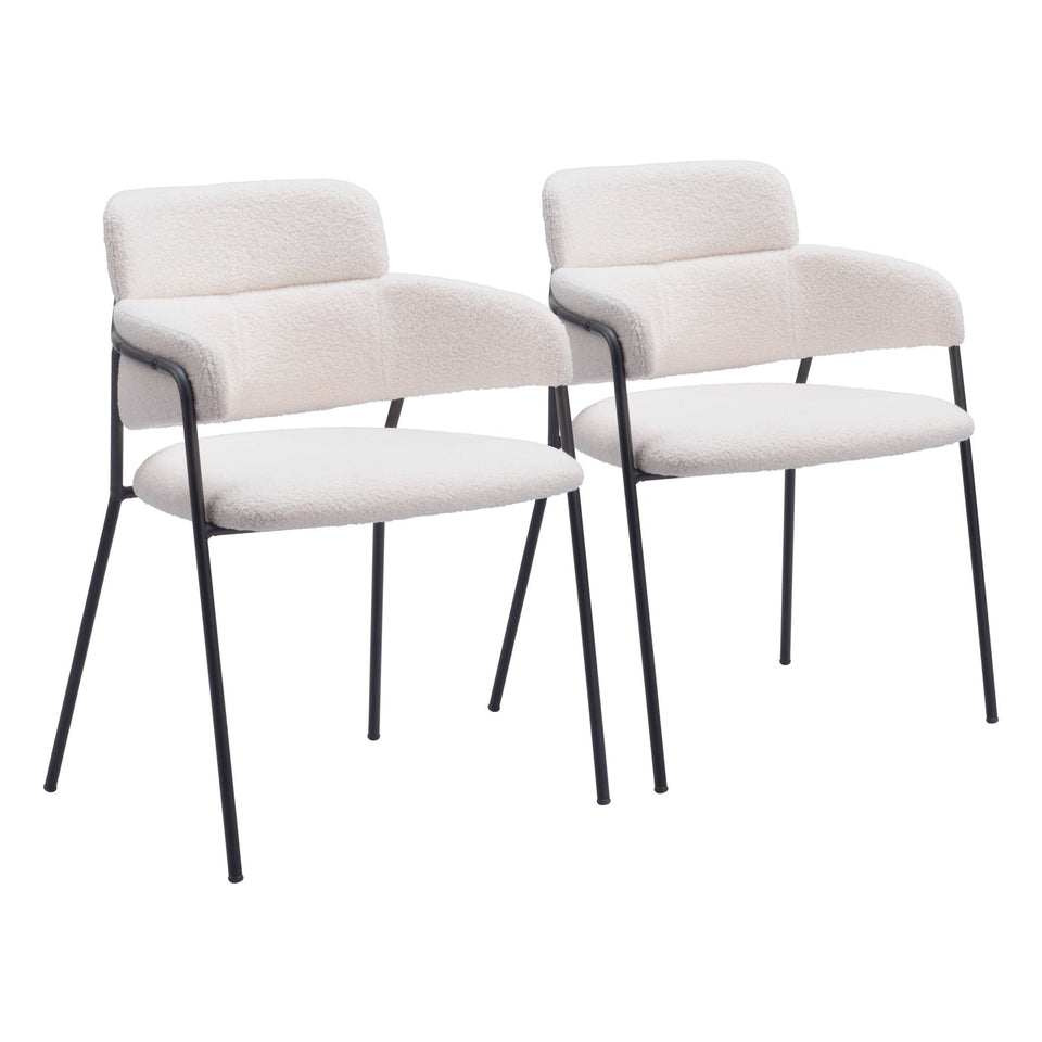 Marcel Dining Chair (Set of 2) Cream
