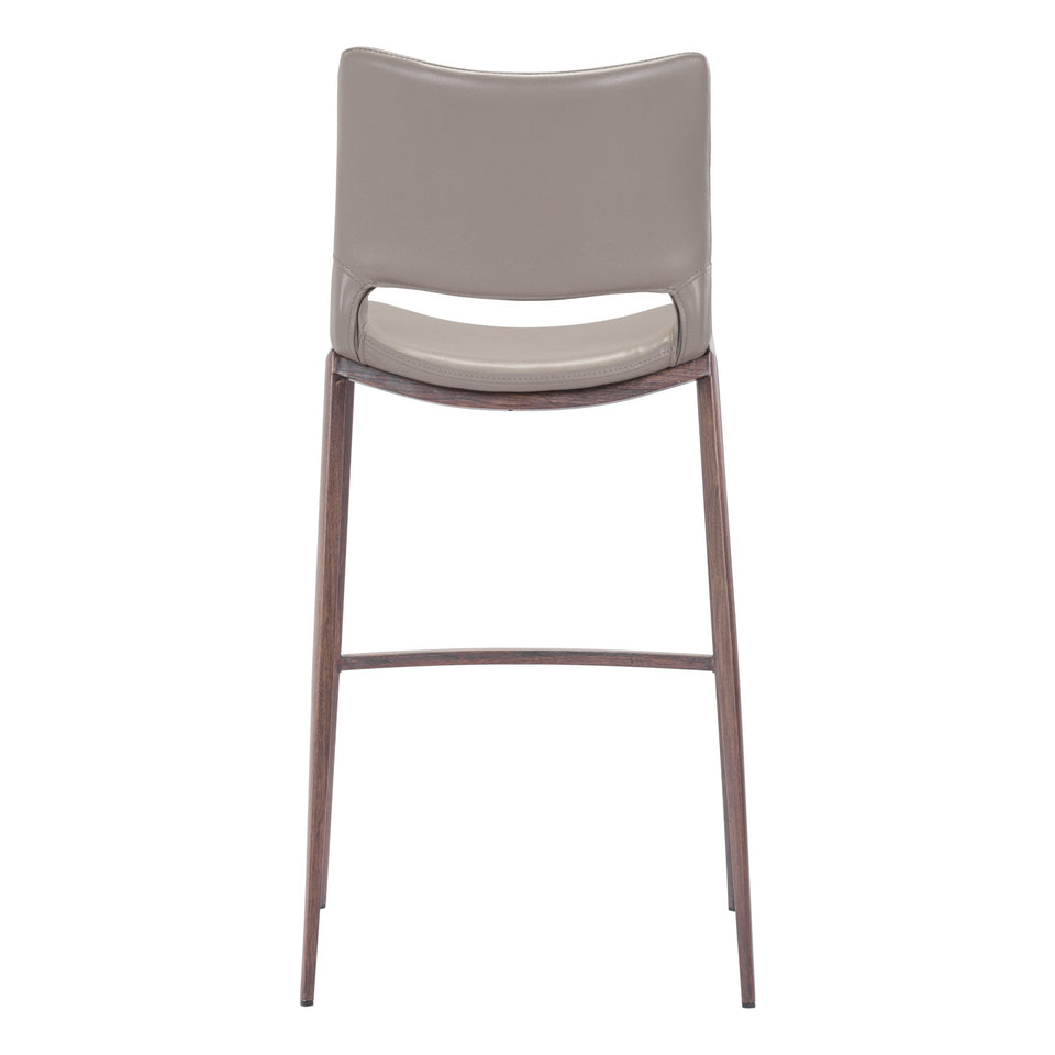 Ace Barstool (Set of 2) Brown & Walnut