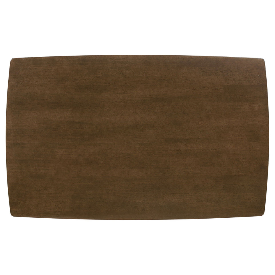Kersey 5-piece Rectangular Dining Table Set Chestnut