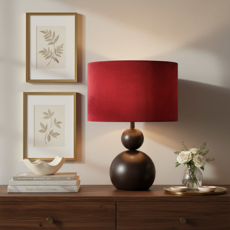Shobu Table Lamp Red