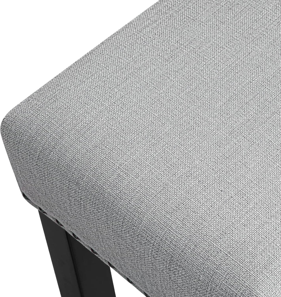 Ergonomic Upholstered Bar Stools Set for Kitchen Island
