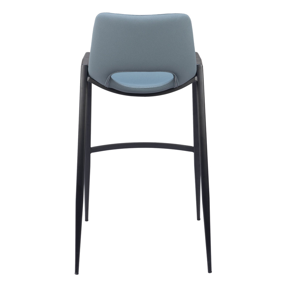Desi Barstool (Set of 2) Azure Gray