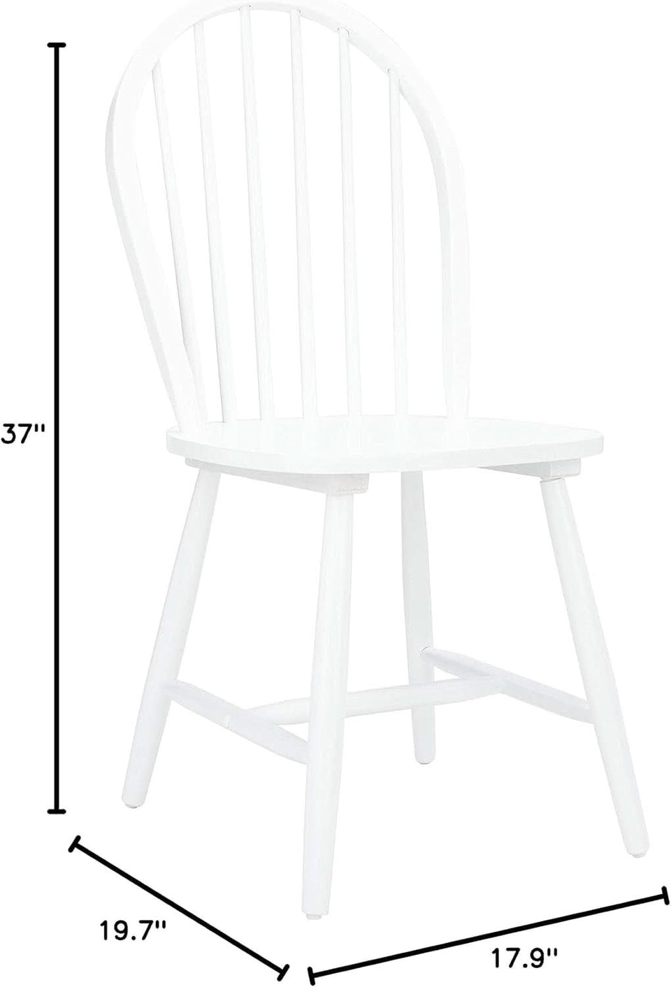 Dining Chairs 18 Inch Spindle Back Set Of Two Farmhouse