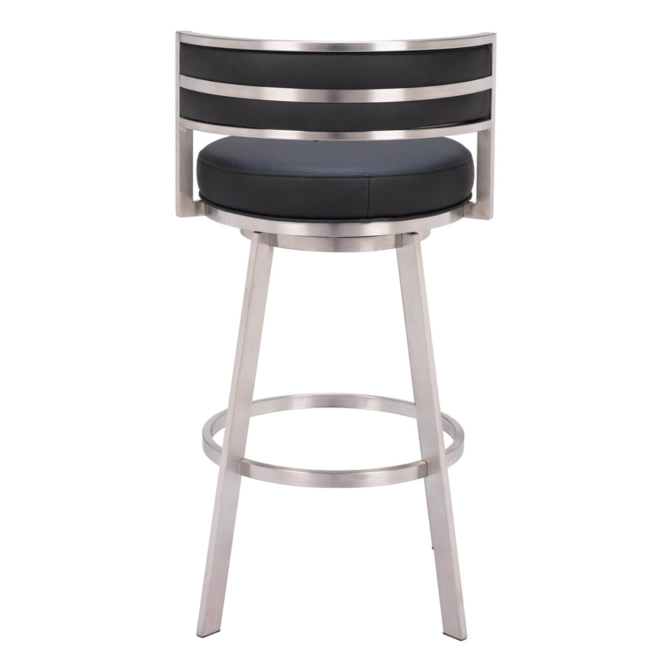 Gimsby Swivel Barstool Black
