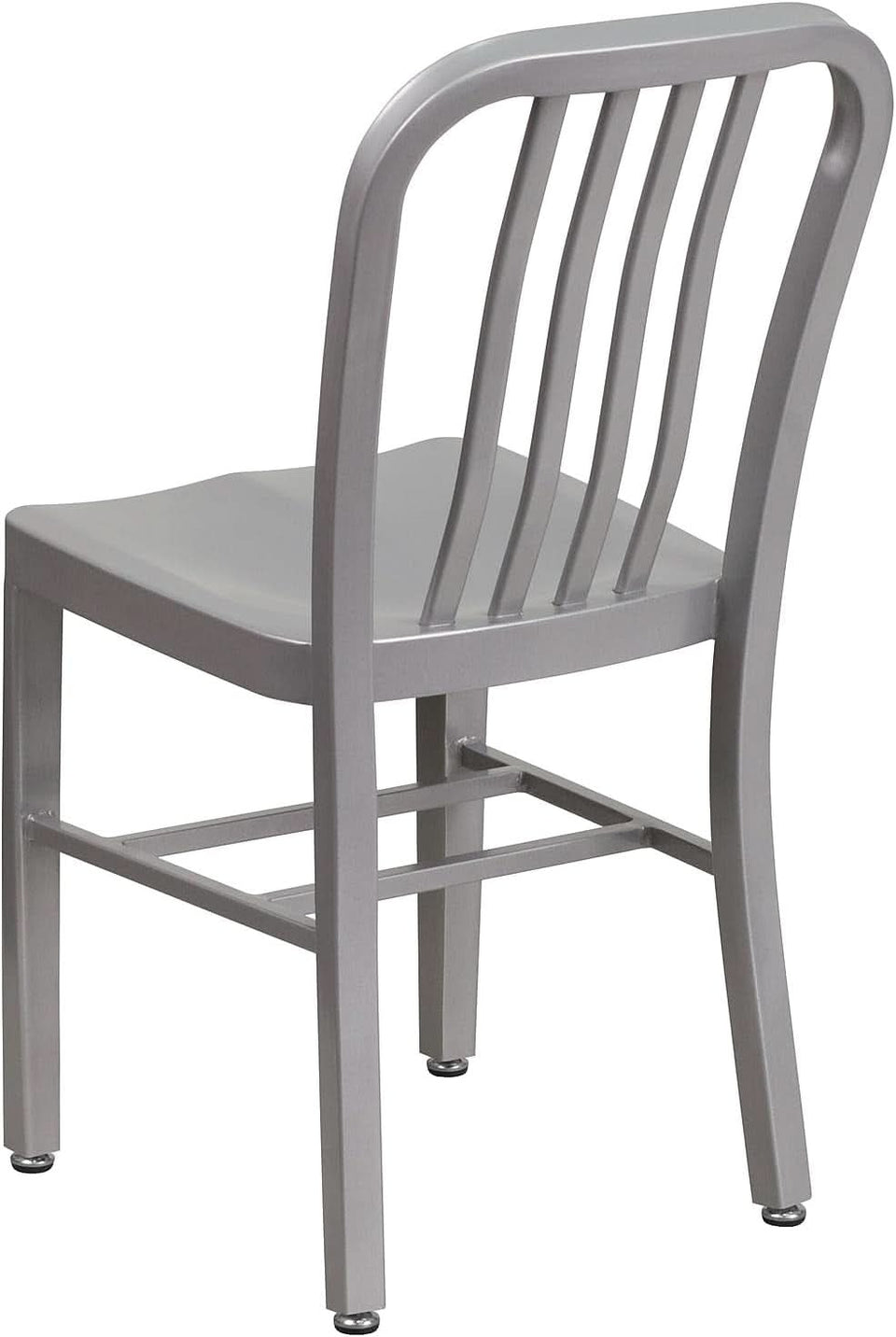 Gael Modern Metal Dining Chairs Set Of 2 In Silver