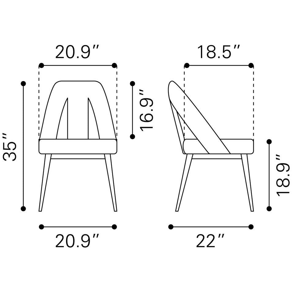 Artus Dining Chair Gray