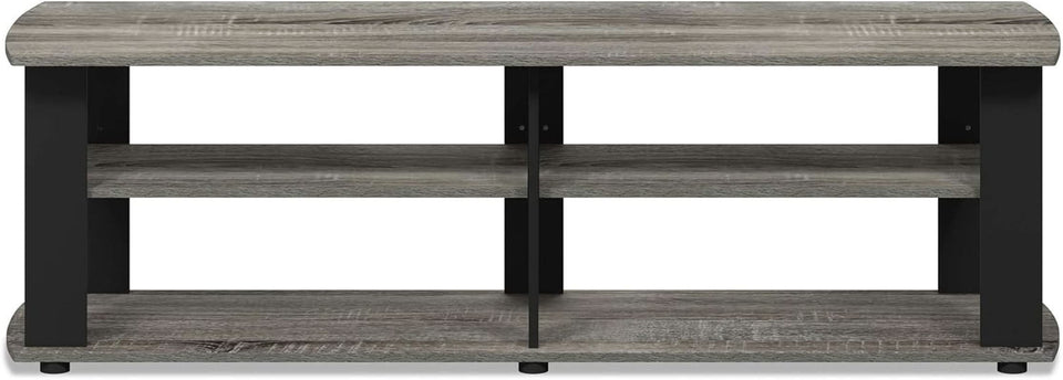Nelly Entertainment Center TV Stand 43 Inch Wide Grey Black