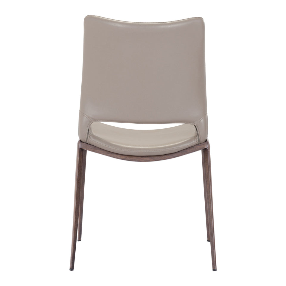Ace Dining Chair (Set of 2) Brown & Walnut