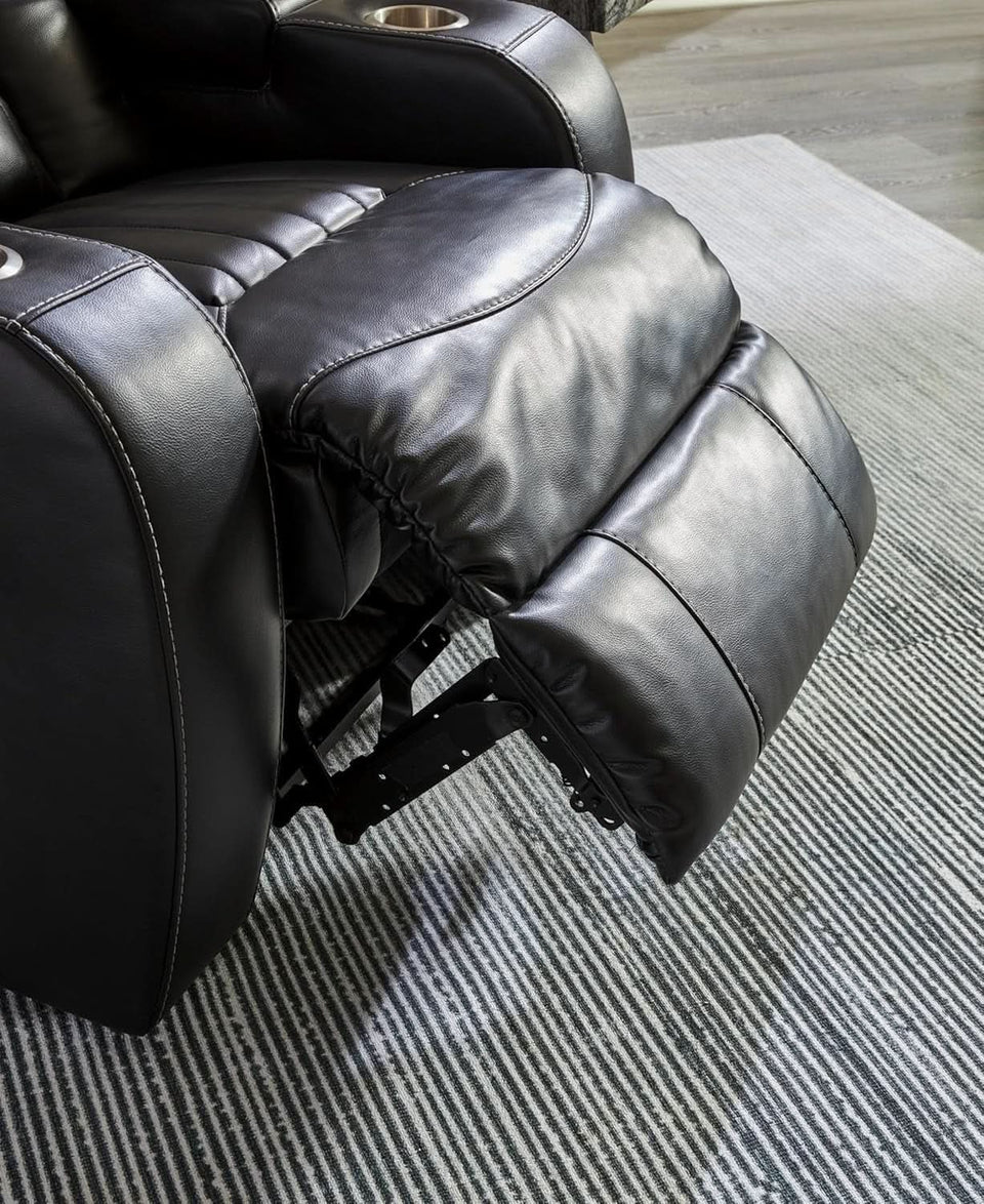 Caveman Den Power Recliner Chair Black With USB Ports