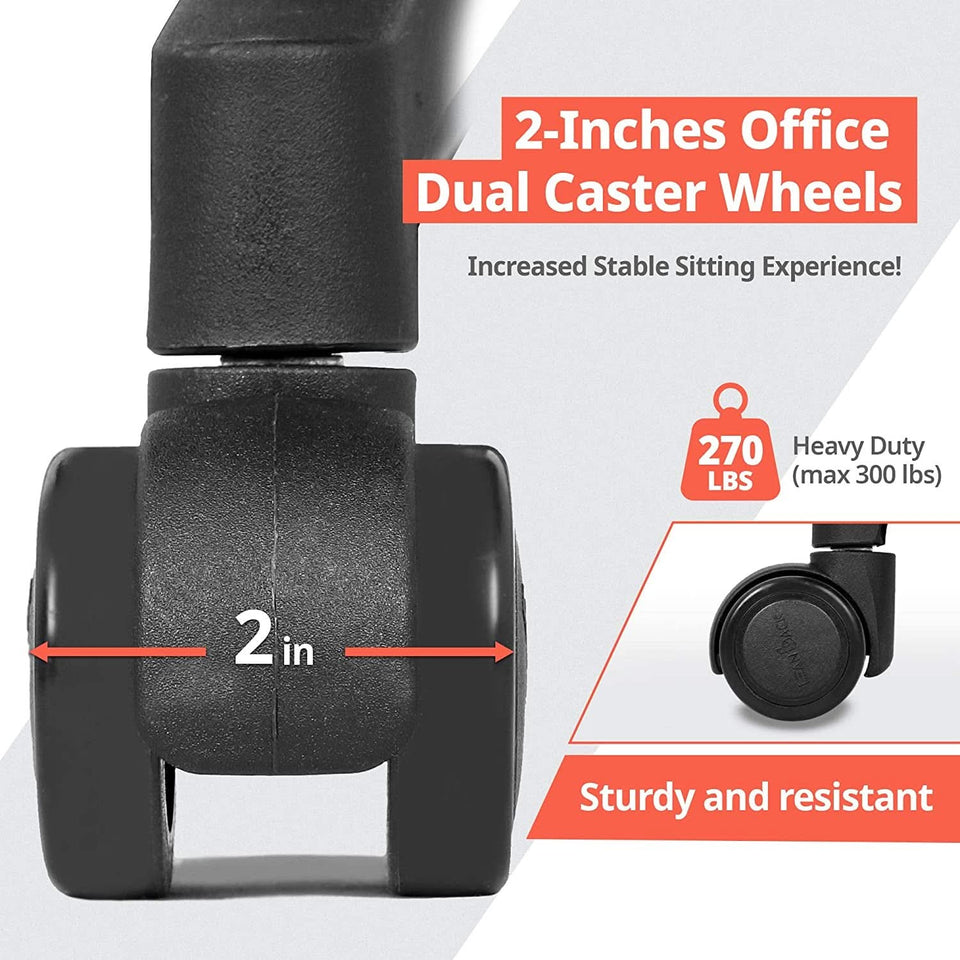 Ergonomic Mesh Office Chair With Lumbar Support And Breathable Back