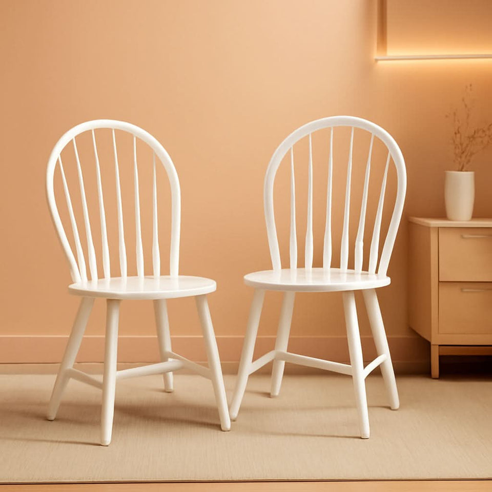 Dining Chairs 18 Inch Spindle Back Set Of Two Farmhouse