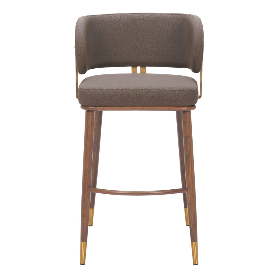 Brew Barstool Brown & Walnut