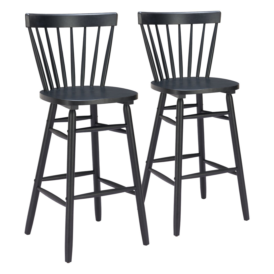 Tyce Barstool (Set of 2) Black