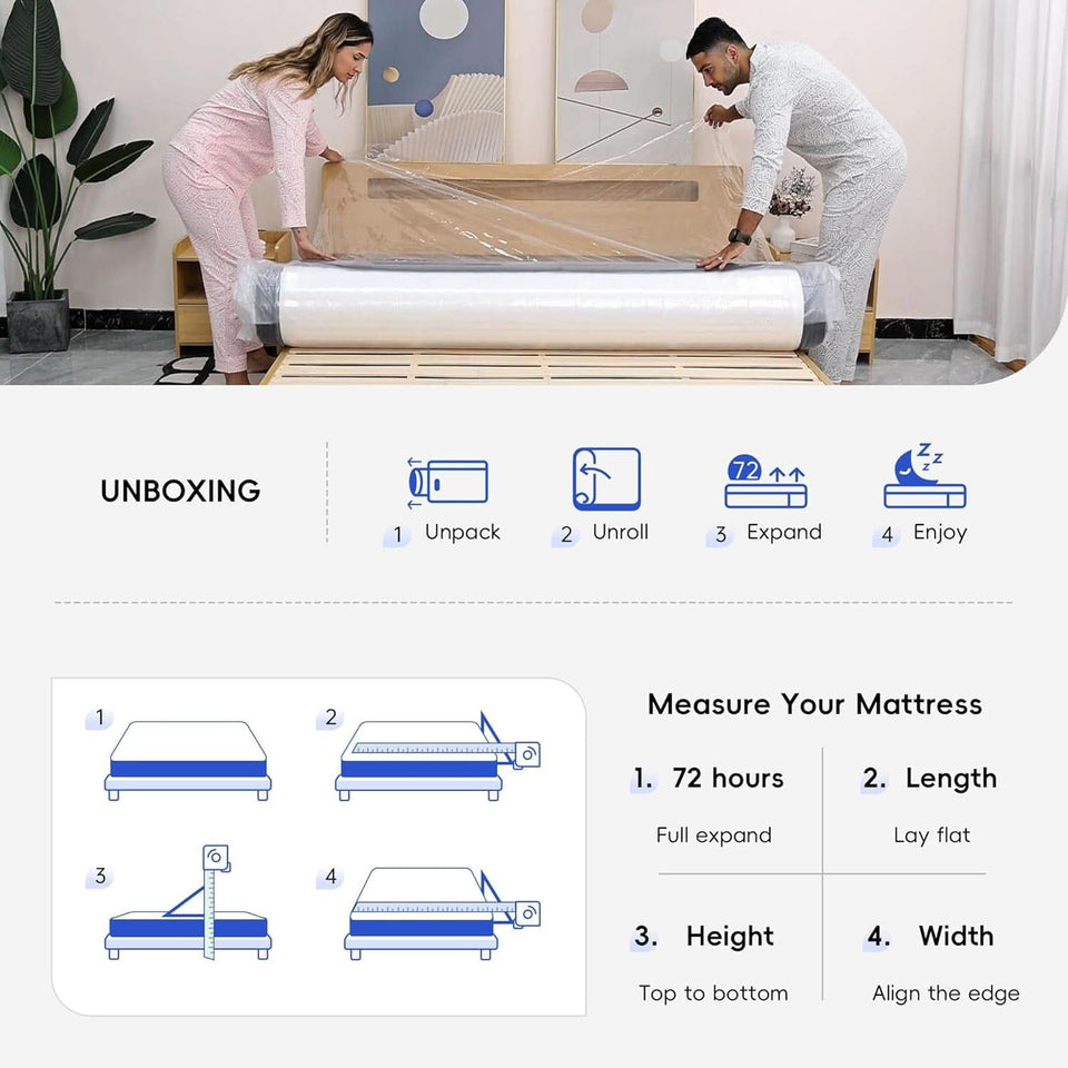 Twin Pressure Relief Memory Foam Hybrid Mattress Pocketed