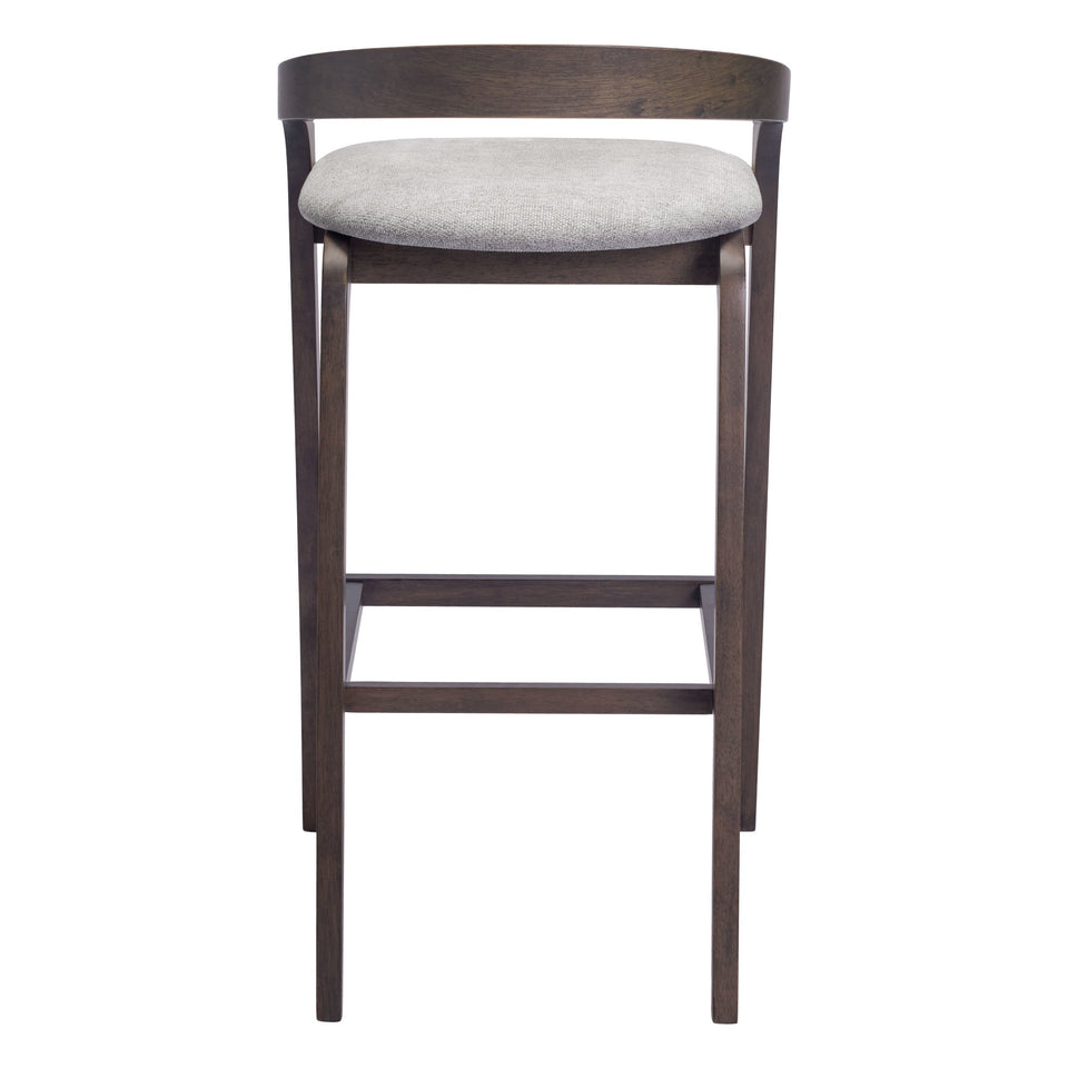 Troy Barstool (Set of 2) Dove Gray & Espresso