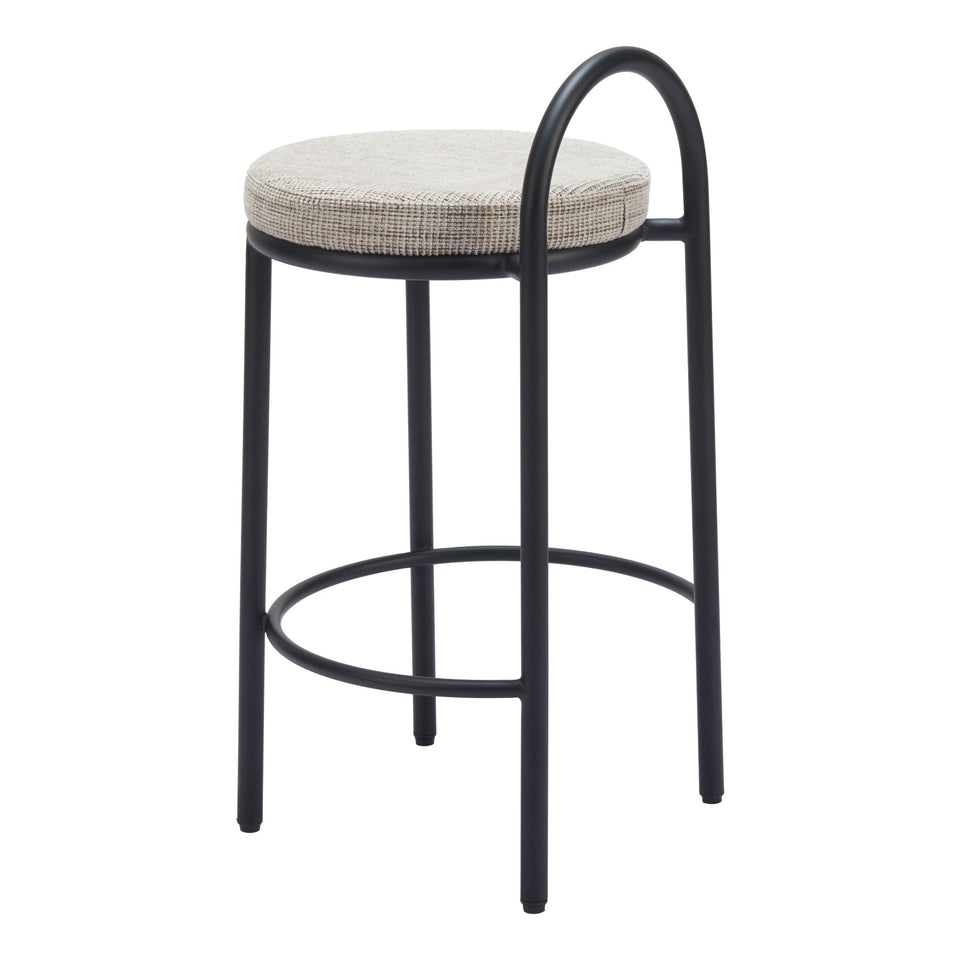 Sisal Counter Stool (Set of 2) Beige Tweed
