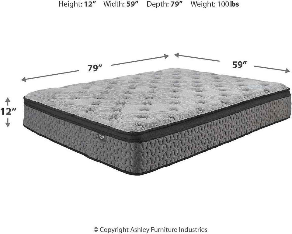 Executive Queen Hybrid Mattress 12 Inch Gel Memory Foam Plus